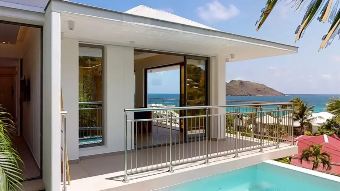 A Walk-to-the-Beach Villa With a Private Pool Lands Above Flamands in St. Barth