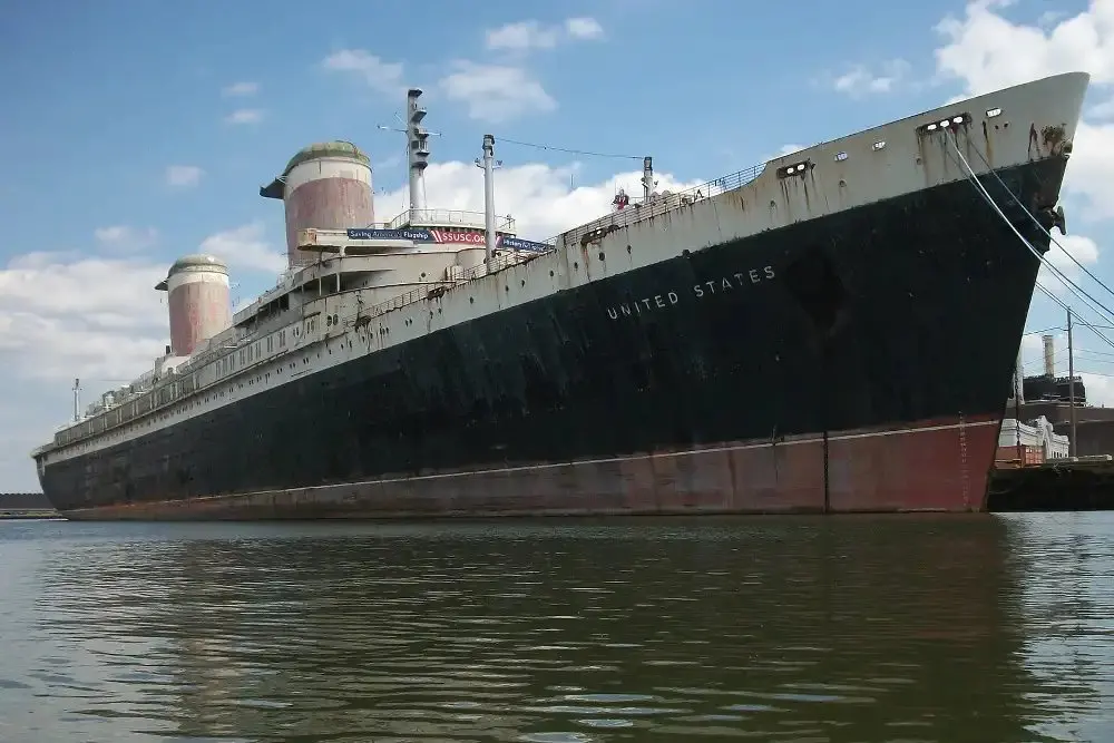 SS United States, the fastest liner ever built, will sink as the world's largest artificial reef this November