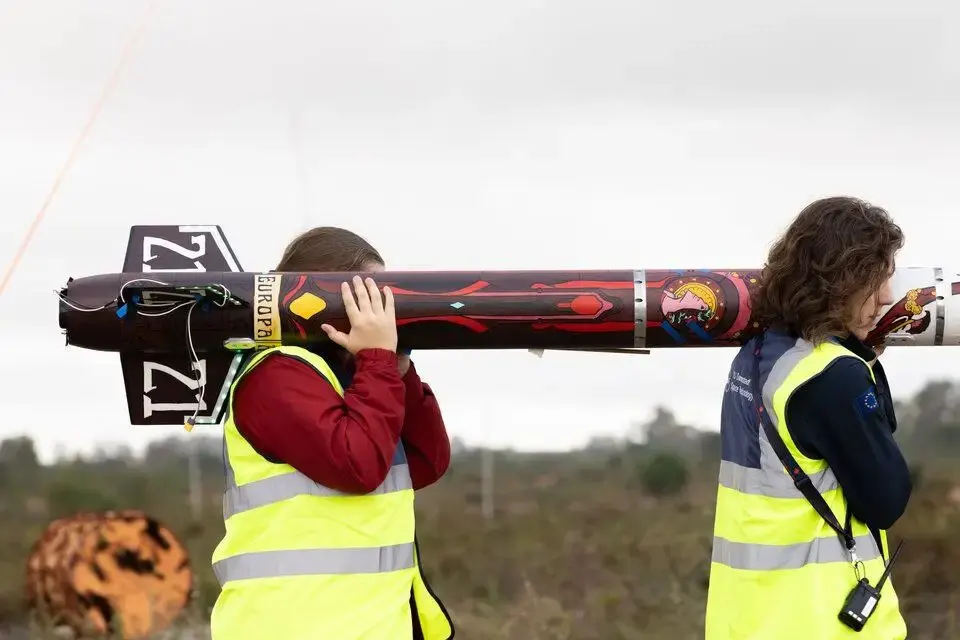 Student rockets are flying over Constância as Europe's biggest rocketry contest takes off in Portugal