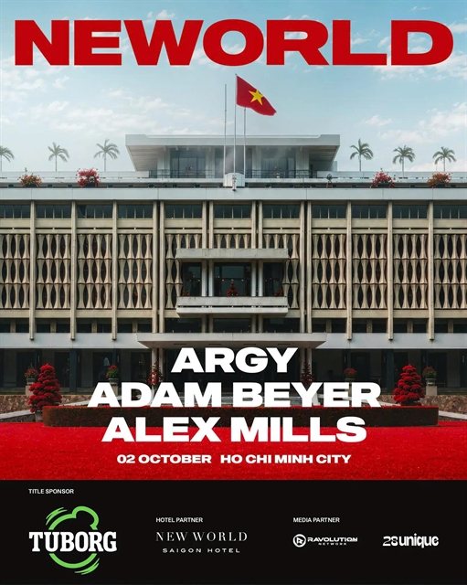 Independence Palace in Ho Chi Minh City becomes a dancefloor: Greek producer ARGY brings NEWORLD show on October 2