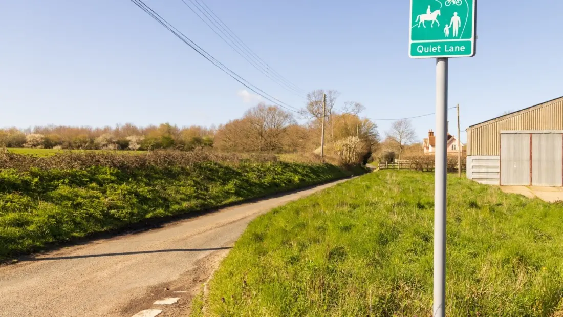 What Those Green 'Quiet Lane' Signs Actually Mean on UK Country Roads