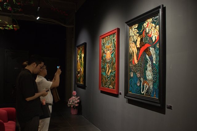 HCM City's Toong workspace hosts 63 lacquer paintings in The Confluence exhibition