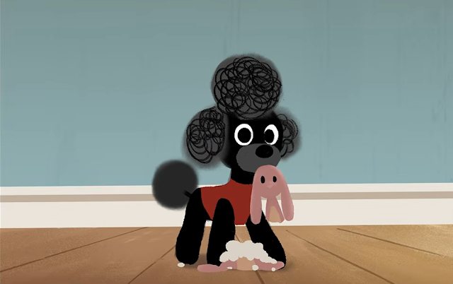 Fluff and Furious: A Poodle Convinced He's a Wolf, in Five Minutes of Animated Joy