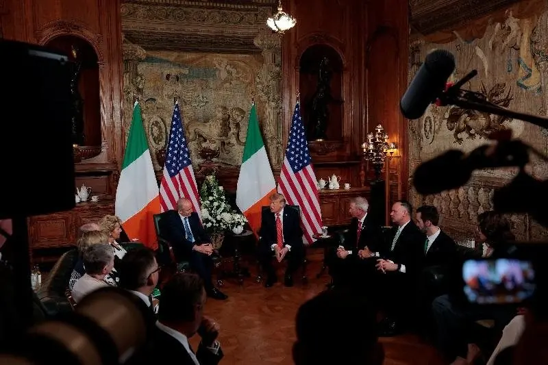 Trump backs a united Ireland on Dublin visit — and unionists are not happy