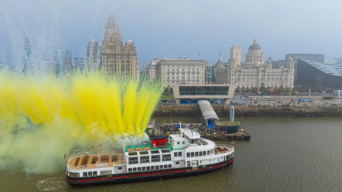 Royal Daffodil: Mersey Ferries' first new boat in six decades hits the water