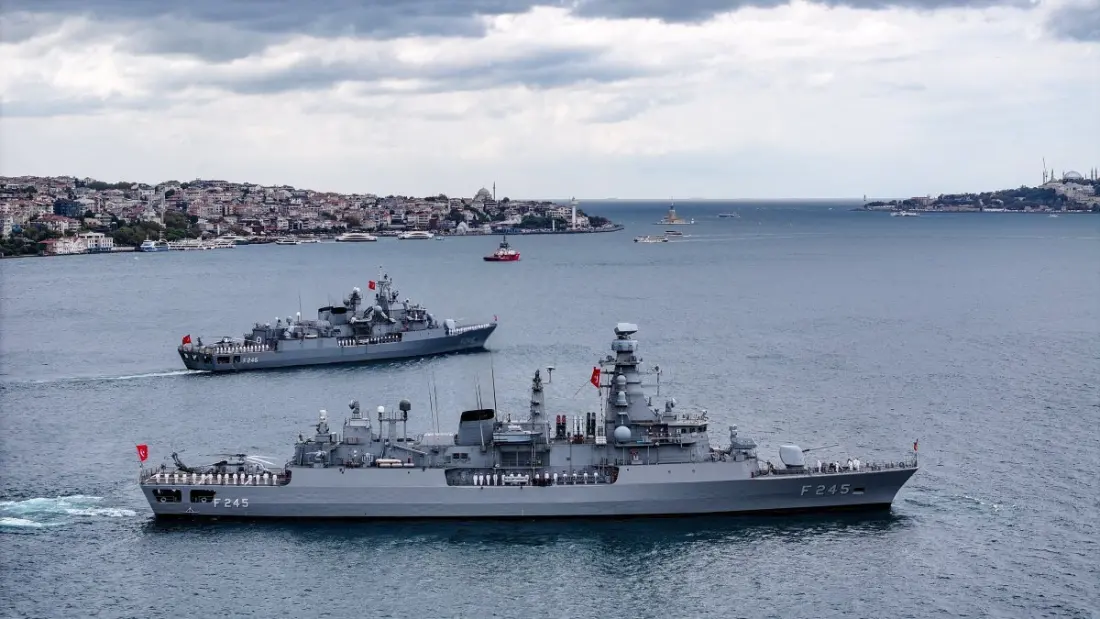 Ottoman victory at Preveza remembered as Turkish ships parade down the Bosporus