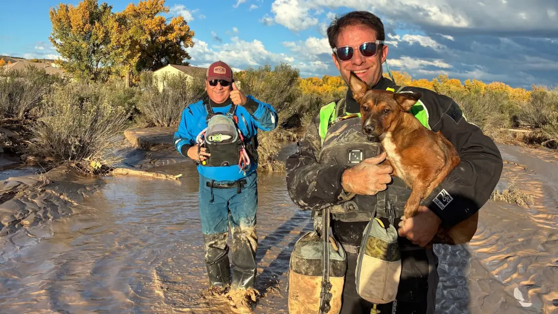 New Mexico Floods Turned a Rafting Shop Into an Animal Rescue HQ