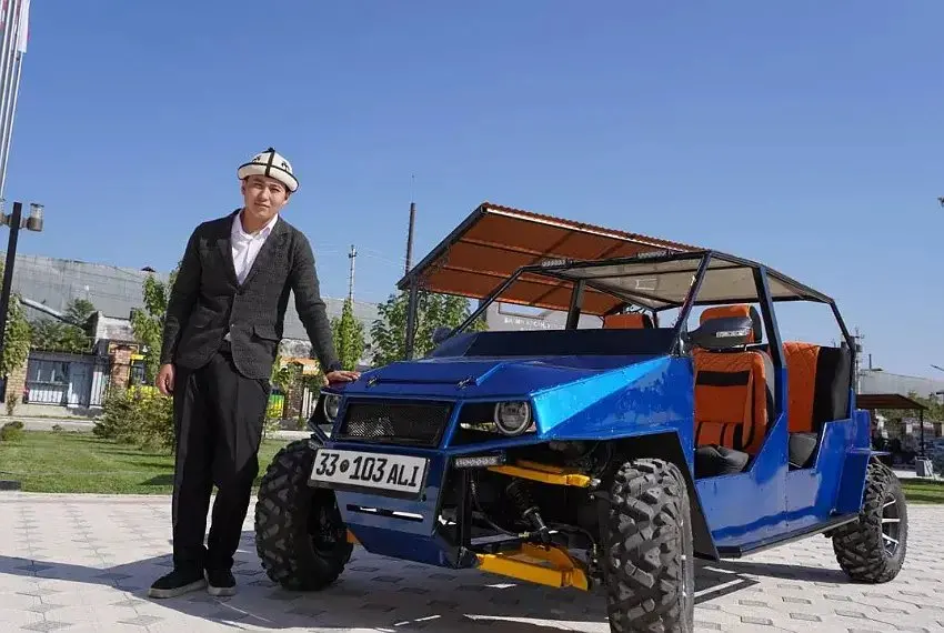 A Student in Jalal-Abad Built Kyrgyzstan's Homegrown Solar Car — and His University Wants Guests to Ride in It