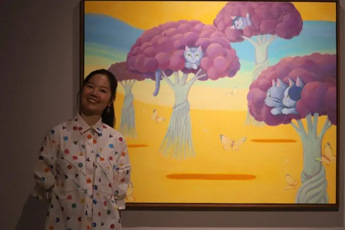 Bangkok solo show turns meditation visions into surreal paintings