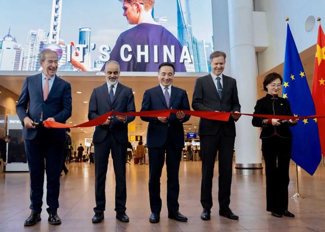 China rolls out the red carpet at Brussels Airport as visa-free travel covers 25 EU countries