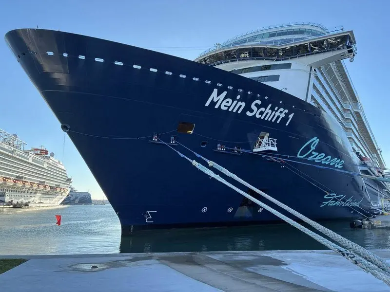 German Cruise Flag Mein Schiff 1 Stops In at Port Canaveral on US East Coast Season