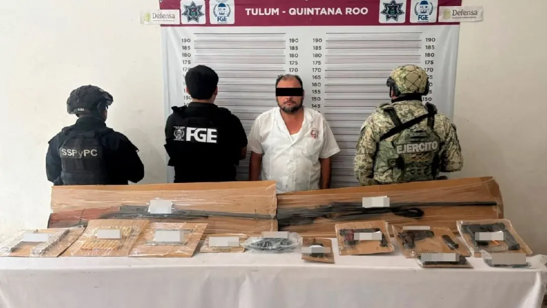 Tulum taxi stop turns up five guns and a stash of marijuana — what travellers should know