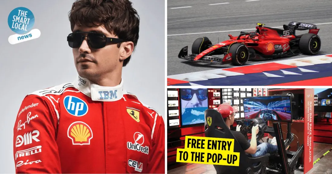 Charles Leclerc Heads To Clarke Quay This October As Ray-Ban Brings A Free F1 Pop-Up To Singapore