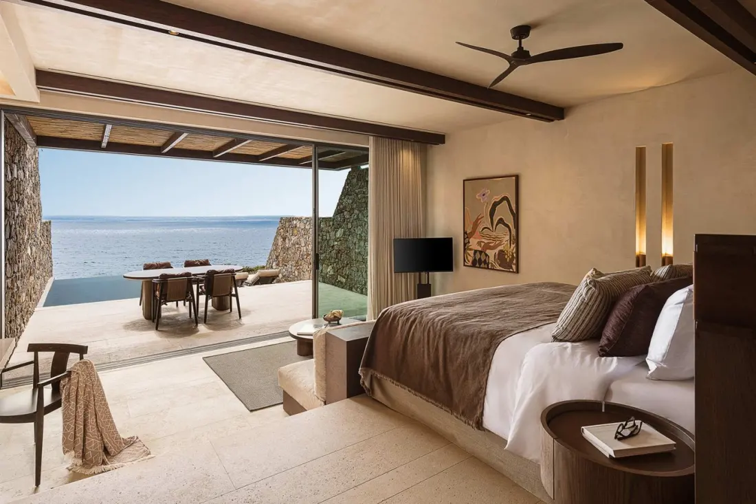 The Revery opens on Crete's wild southwest coast, minutes from Elafonisi's pink sand