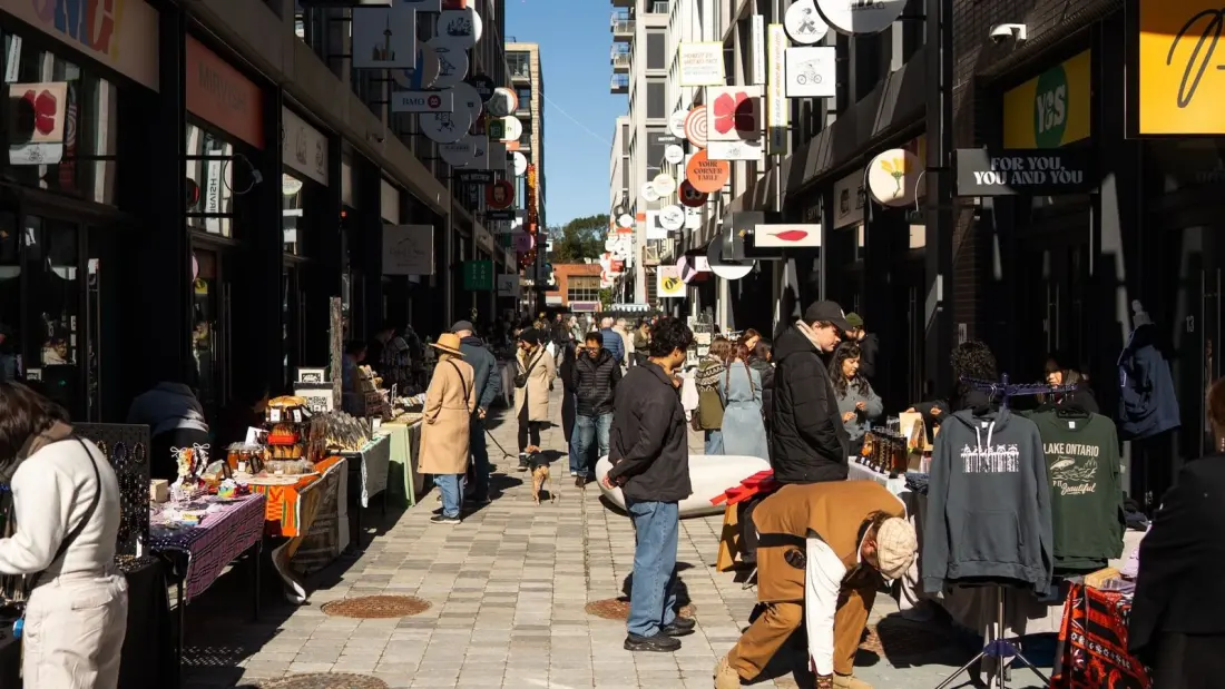 Honest Ed's Alley in Toronto turns into Pumpkin Alley with free pumpkins and fall treats