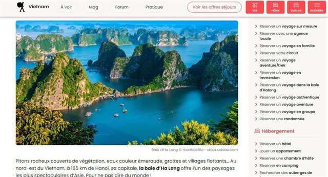 French guidebook brand Routard says Ha Long Bay deserves a spot on every traveller's list